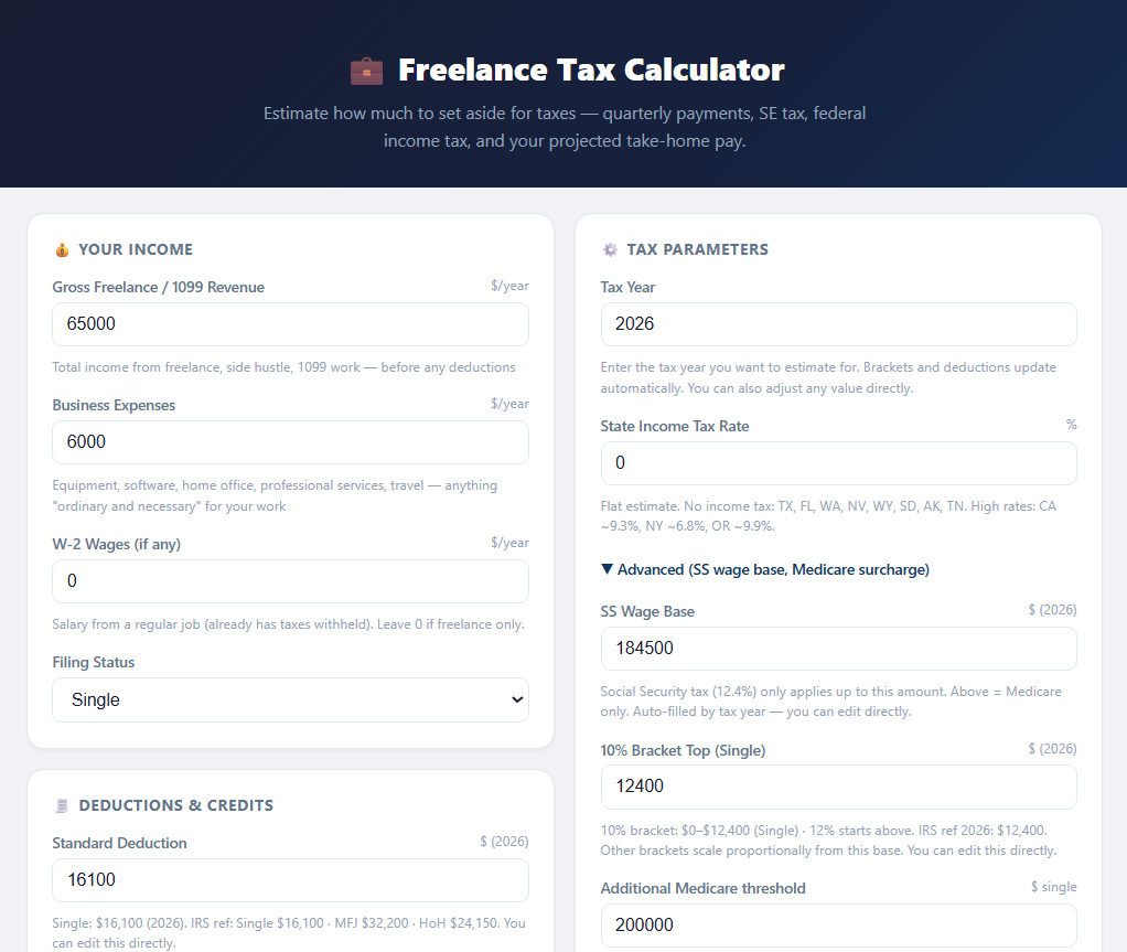 Income inputs